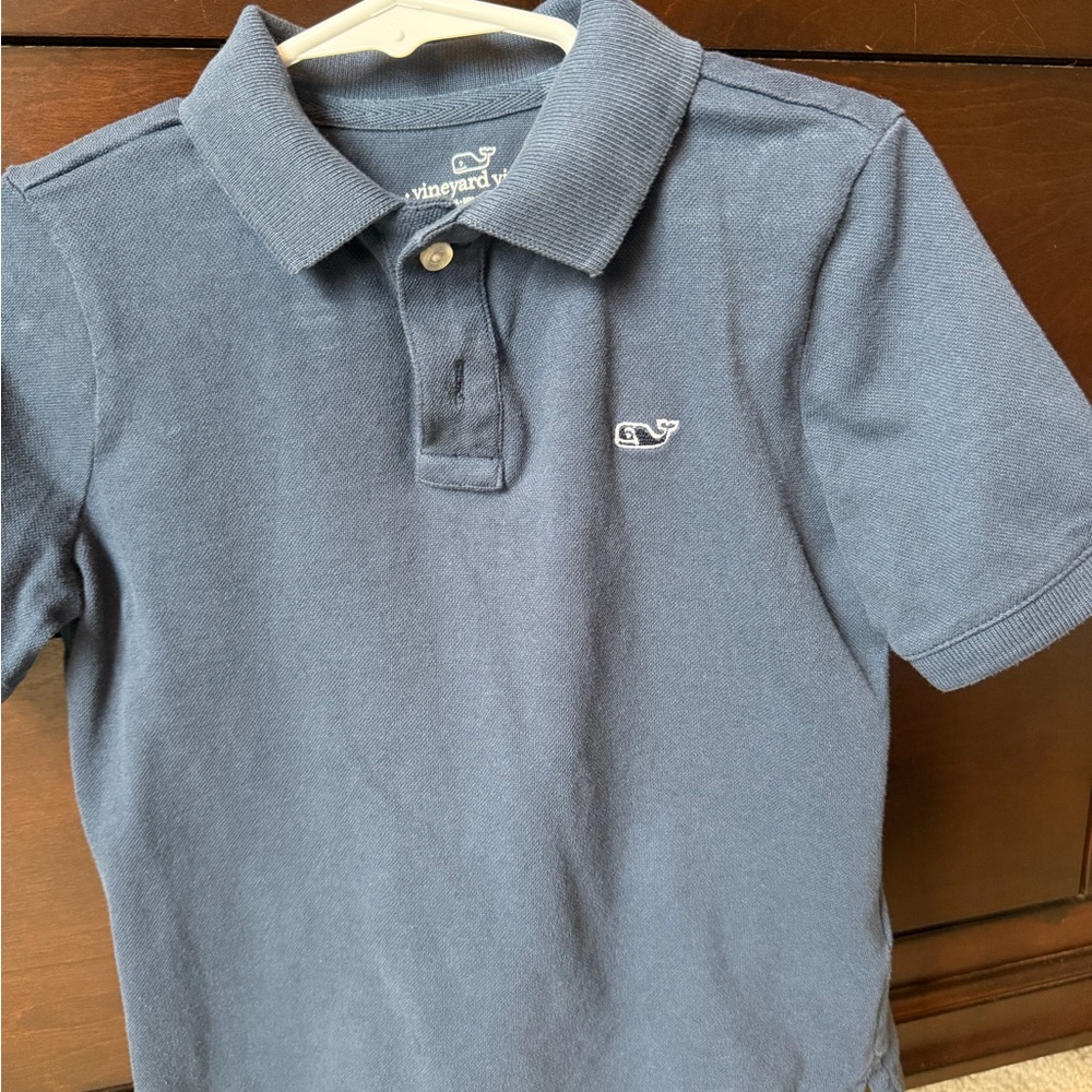 Vineyard Vines Boys' Short-Sleeve Polo - Navy Blue